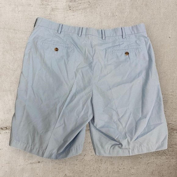 Peter Millar Shorts Mens Size 40 Chino Light Blue Golf Sport Flat Front Crown - Picture 4 of 9